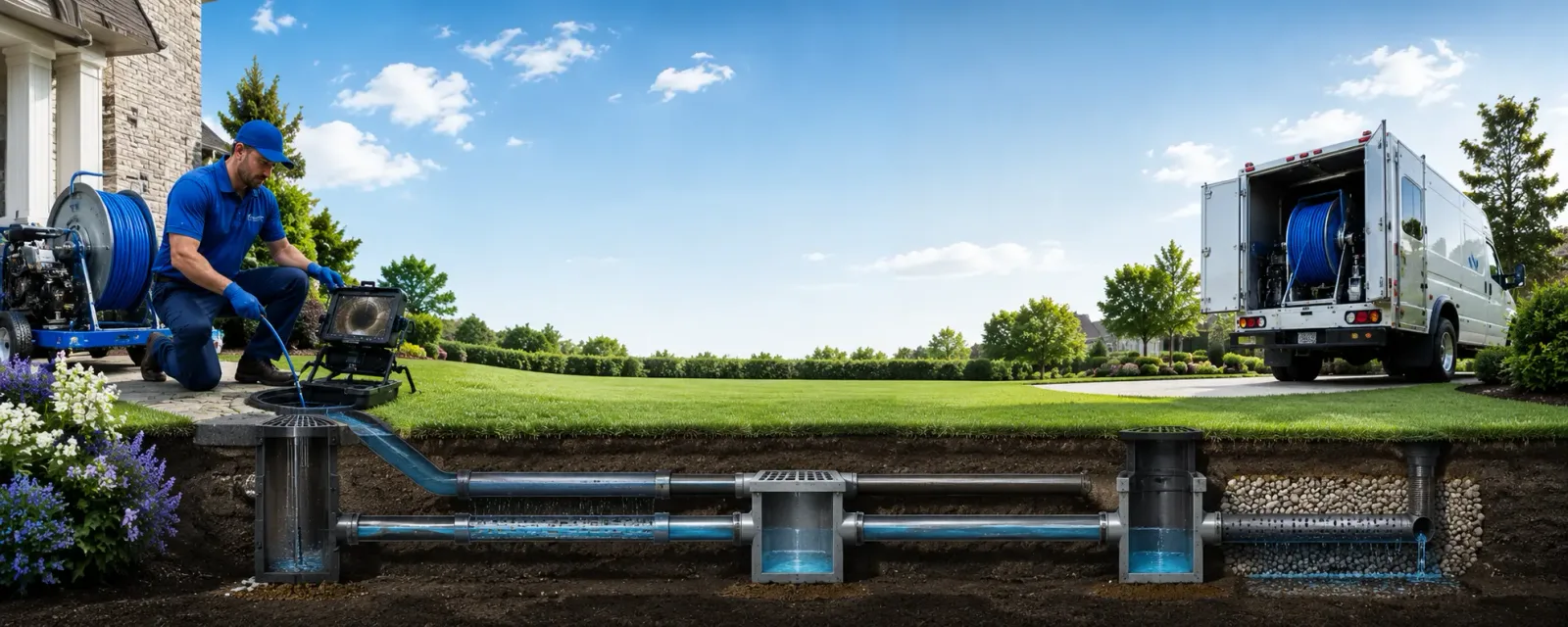Outdoor drain cleaning information for Ledgewood, NJ